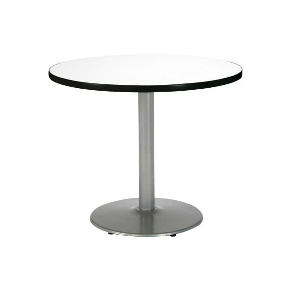Kfi 36" Round Restaurant Table, White T36RD-B1922-SL-CL - main